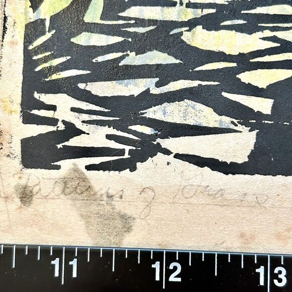 Sandra Rosen Holubow Print Signed Numbered Chicago Artist Trees Roots 14" x 23" - Picture 3 of 11